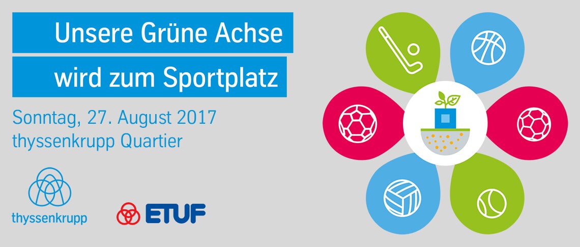Essener Vereine und thyssenkrupp laden zu Sport und Spass f&uuml;r die ganze Familie ein.