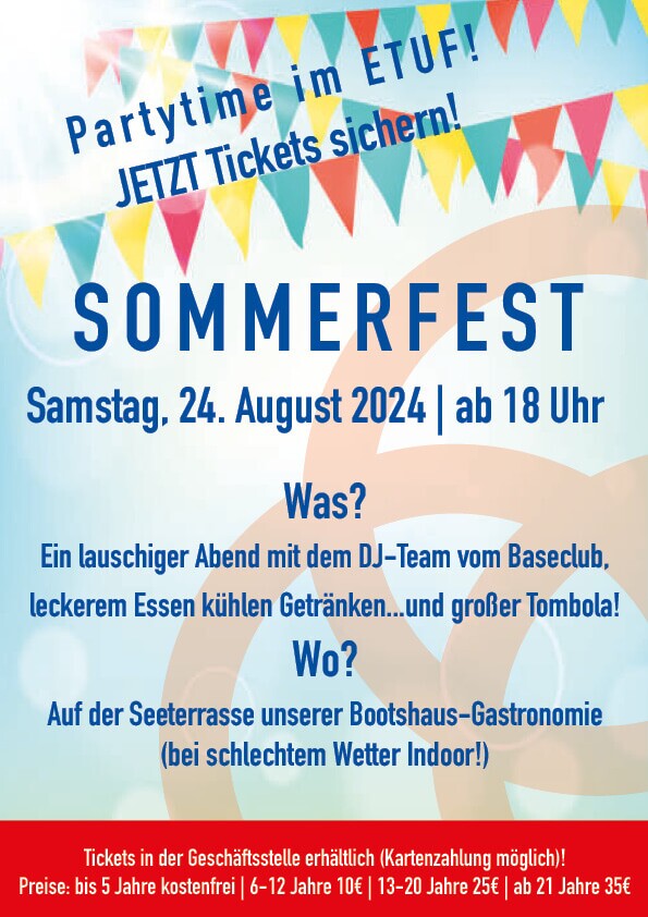 ETUF Sommerfest am 24. August 2024