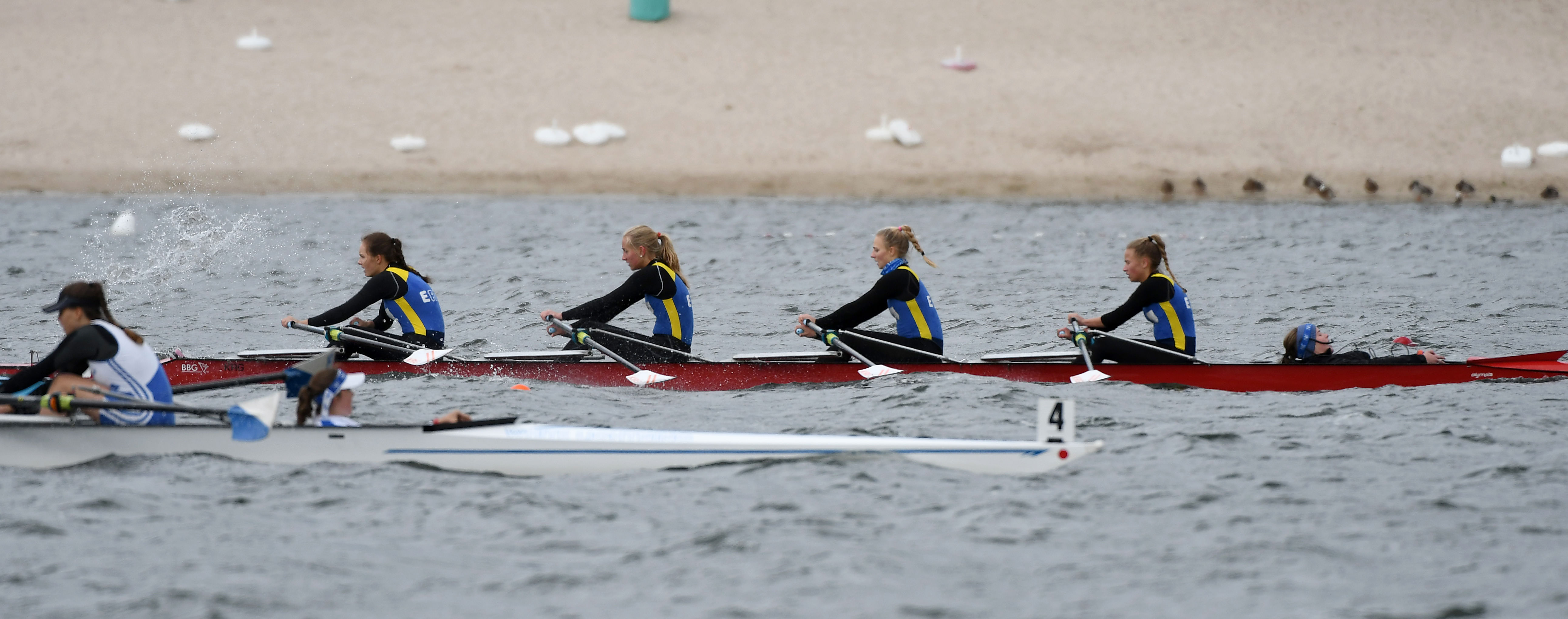 Auf dem Weg zur Silbermedaille: Mareike Adams, Corolin Roose, Janina Han&szlig;en und Leonie Neuhaus (EWRC).